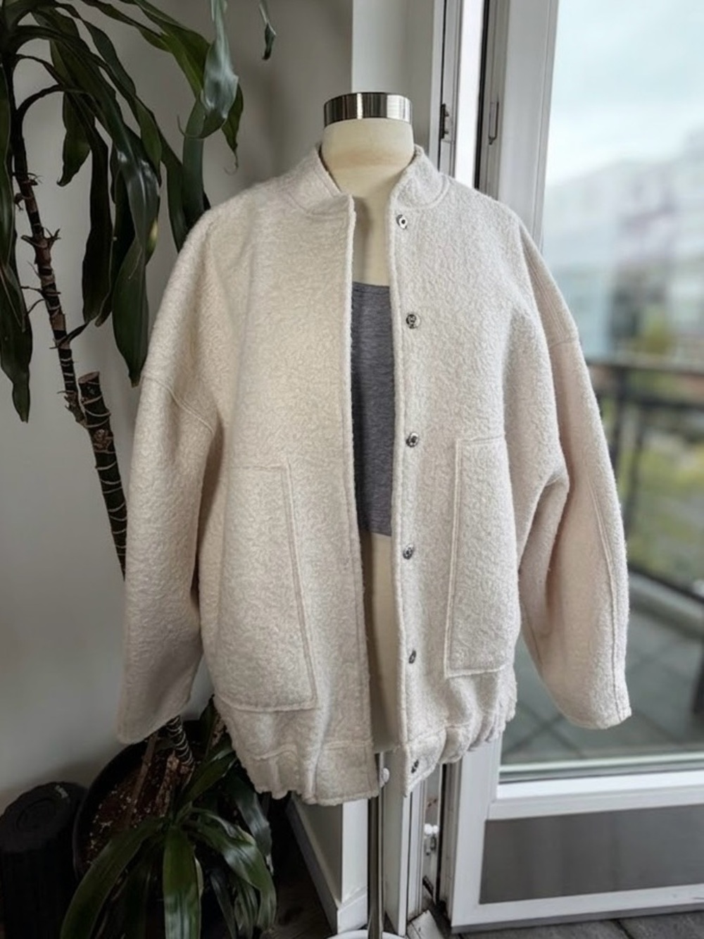 Zara Soft Oversized Bomber Jacket